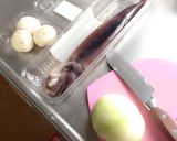 イカとマッシュルームのバーモントカレー♡作り方1写真