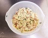 簡単！男飯！鶏胸肉入り豆腐ハンバーグ作り方4写真