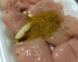 カレー風味♡スパイシーささみ揚げ作り方1写真