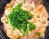 プチッと鍋で簡単！豚キムチーズうどん♪作り方7写真