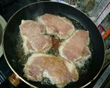 トンテキ肉ｄｅ生姜焼き作り方3写真