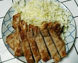 トンテキ肉ｄｅ生姜焼き作り方4写真