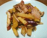 豚バラ肉とさつまいものピリ辛炒め作り方8写真