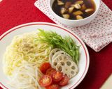 ランチにも☆彩り綺麗なヘルシー鶏つけ麺。作り方6写真