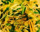 ❄︎味覇で❤️豚肉ニラもやしの卵とじ❄︎作り方5写真