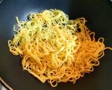 プチヴェール、エリンギ、新玉葱の焼きそば作り方10写真