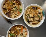 肉無チクワクリーミー梅トマト味野菜炒め作り方17写真