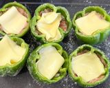 オーロラソースで♪丸ごとパプリカの肉詰め作り方7写真