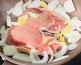 玉ねぎもあま〜い♡豚ロース肉の照り焼き作り方1写真