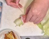 レタスとたまご＆かにかまで生ハム巻き作り方4写真