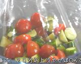 ☆３分で完成☆トマトときゅうりのごまポン酢サラダ作り方6写真