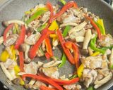 パプリカと豚肉のポン酢照り焼き作り方5写真
