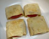あぶらあげのトマトチーズ包み焼き作り方3写真