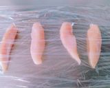 *ささみの明太子と大葉の挟み焼き*作り方2写真