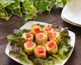 カヌレ型で！カニカマと厚揚げのチーズ焼き作り方6写真