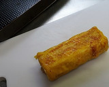 お弁当に✿マヨ鮭ちくわの卵巻き作り方3写真