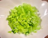 セロリと網海老のお手軽炒飯作り方1写真