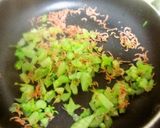 セロリと網海老のお手軽炒飯作り方2写真