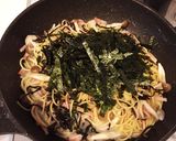 ワンパン簡単！ベーコン塩昆布の和風パスタ作り方5写真