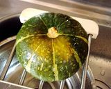 丸ごと南瓜のポークカレーグラタン作り方1写真