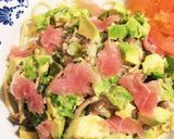 アボカドと生ハムのクリームパスタ作り方7写真