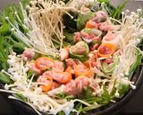 野菜とお肉をクルクル巻いて❀　映え鍋☆作り方5写真