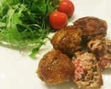 牛薄切り肉でロール牛かつ作り方7写真