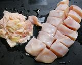 糖質制限！美肌コラーゲン鍋(水菜)作り方2写真