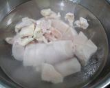 糖質制限！美肌コラーゲン鍋(水菜)作り方3写真