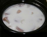 糖質制限！美肌コラーゲン鍋(水菜)作り方4写真