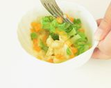 【離乳食中期】いろいろ野菜のバナナ和え作り方3写真