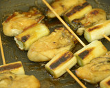 牡蠣とネギの甘辛串焼き作り方6写真