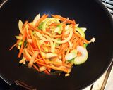 白ワインで!?野菜たっぷり塩焼きそば!!作り方4写真