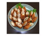 簡単！梅しそチーズのくるくる肉巻きフライ作り方6写真