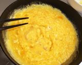 お好み焼き風♪豆苗と卵のお好みソース炒め作り方2写真
