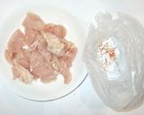 鶏肉と野菜炒め♪ローストチキンのタレで作り方2写真
