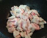 大根の葉と豚バラの玉子とじ丼作り方2写真