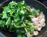 大根の葉と豚バラの玉子とじ丼作り方3写真