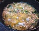 大根の葉と豚バラの玉子とじ丼作り方6写真