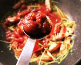 豚バラ肉と豆苗のナポリタン！作り方4写真