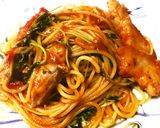豚バラ肉と豆苗のナポリタン！作り方6写真