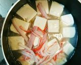時短！豆腐とカニカマの中華あんかけ作り方2写真