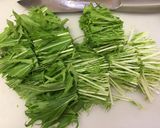 水菜の胡麻サラダ作り方1写真