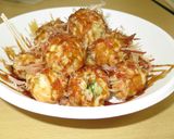 オクラ入りたこ焼き(たこ無し)作り方9写真