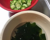 絶品副菜♡超簡単♡たこときゅうりの酢の物作り方1写真