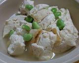 土鍋de枝豆入り蒸し豆腐☆生姜オイスター作り方4写真