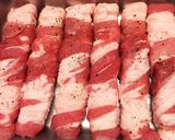 ブタもち♡お餅の肉巻きコストコ豚バラで作り方1写真