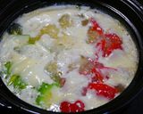 糖質制限！美肌コラーゲン鍋(トマト)作り方7写真
