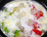 糖質制限！美肌コラーゲン鍋(トマト)作り方8写真