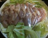 鶏胸肉とキャベツとえのきをレンジでチン作り方9写真